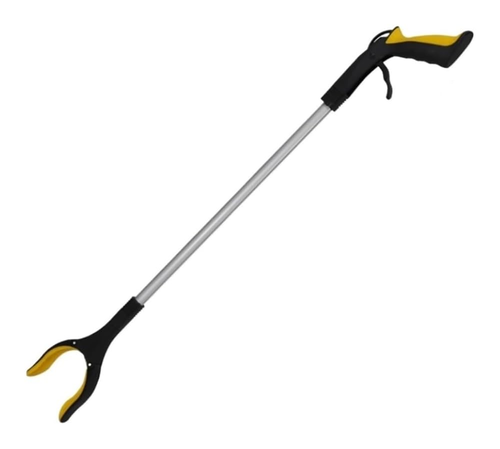 Greifzange Für Senioren, Aluminium Müllzange, Leichter Müllsammler, Greifhilfe for ältere Menschen, Greifer-Aufsammelstab(Yellow)