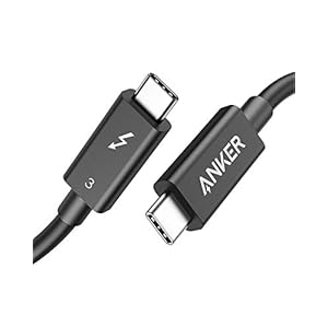Anker Thunderbolt 3.0-kabel van 70 cm, ondersteunt 100W-opladen/40Gbps-dataoverdracht, USB-C-naar-USB-C-kabel, ideaal voor Type-C MacBooks, Dell, iPad Air 4, iPad Pro 2020, Pixel, hub, docking en meer