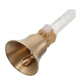 Son clair et puissant : cette cloche en métal émet un son fort et distinct, ce qui la rend idéale comme sonnette d'appel à table, clochette pour les fêtes, cloche de noël ou ornement de noël en cristal