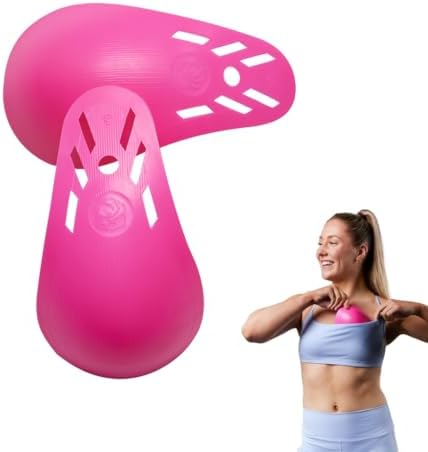Breast Protection Cups, Sports Bra Inserts, Women's Sports Chest Guard Hard Shell Protective Inserts for Softball, Rugby, Lax, Soccer & Others