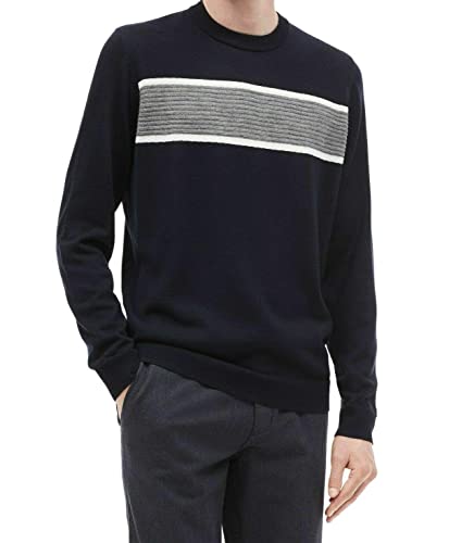 Calvin Klein Men's Colorblock Crew Neck Merino Sweater