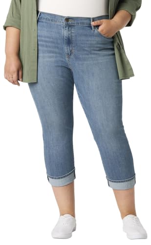 Levi Strauss Signature Gold Women's Mid Rise Slim Fit Capris - image 1