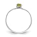 Imagen de 14 ct oro blanco 4 mm Peridot anillo