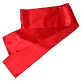 Yardwe Roter Seidengürtel für Erwachsene 20X250cm Weiches Satin Tanzaccessoire für Chinesische Cartoon Kostüme Bühnenauftritte Training und Wettbewerbe