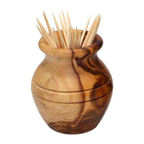 MARGOUMY Olive Wood Toothpick Holder Cover