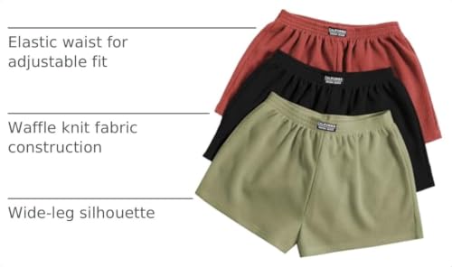 Image of SOLY HUX Women's Summer Shorts 3 Packs Casual Comfy Shorts Sets