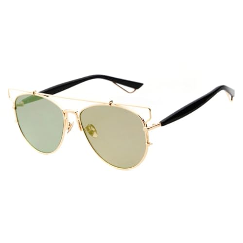 Lunettes œil de chat en métal de style vintage avec protection solaire UV400