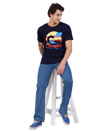 Image of Men's Super Combed Cotton Round Neck Half Sleeve T-Shirt | Soft Breathable Cotton Fabric | Stylish Comfortable Wearfor Men | Quality Regular Fit