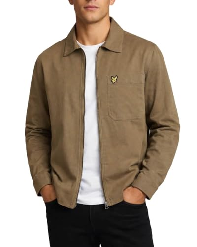 Surchemise zippée à l'enzyme Lyle & Scott en tissu tissé résistant et ultra doux