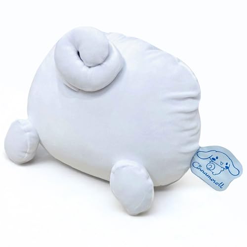 MORIPiLO 抱き枕 サンリオキャラクターズ シナモロール シナモン (もちもちダイカットクッション) 肌にやさしいマイクロ生地 グッズ ぬいぐるみ 昼寝枕 ホワイト 45x35x10cm まくらのモリシタ