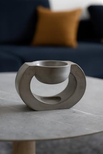 Difusor aromático eléctrico minimalista de concreto gris