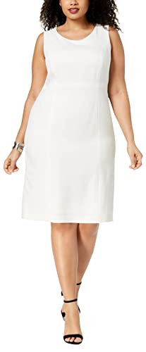Kasper Women's Plus Size Stretch Crepe Sheath Dress