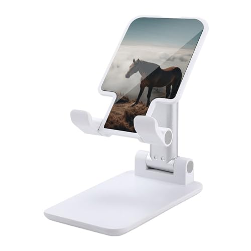 Support de téléphone portable pliable pour bureau réglable imprimé montagne