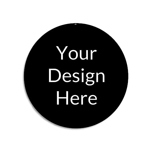 DJNGN Letrero de metal personalizado - Añada su foto de texto Letrero de aluminio de metal Placa Interior Exterior Puerta Aparcamiento Hogar Pared Decoración