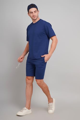 Image of Men's Cord Set T-Shirt and Shorts | Casual Matching Outfits for Men | Comfortable Summer Activewear, Gym, Sports & Lounge Wear | Night Wear Suit for Men