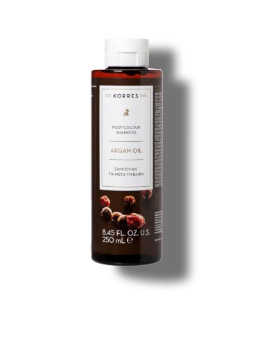 Image of KORRES Argan Oil Shampoo, Cleansing and Care for Coloured Hair, Dermatologically Tested & Vegan, 250 ml