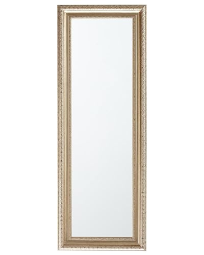 Beliani Espejo de pie Dorado 51 x 141 cm Marco Rectangular decoración de Suelo...