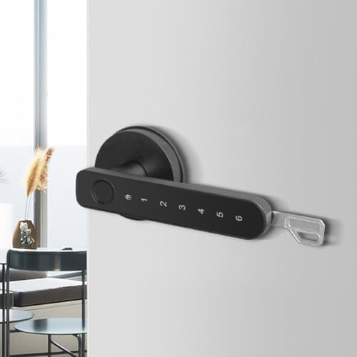 Serrure poignée empreinte digitale code carte clé porte maison bureau - 6