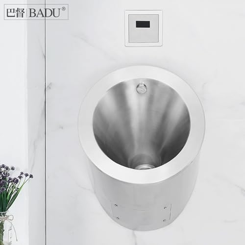 Vasca per orinatoio da uomo in acciaio inossidabile 304 con sensore valvola di scarico anti-troppopieno design per bagni pubblici hotel centri commerciali – igienico e soluzione