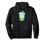 Photo Gallery tè verde matcha bubble felpa con cappuccio Photo Gallery tè verde matcha bubble felpa con cappuccio