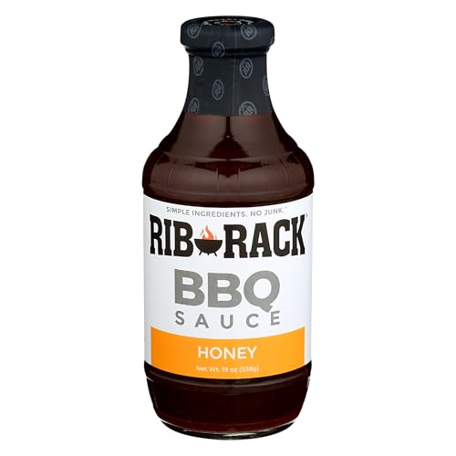 RIB RACK Sweet Honey BBQ Sauce, 19 OZ