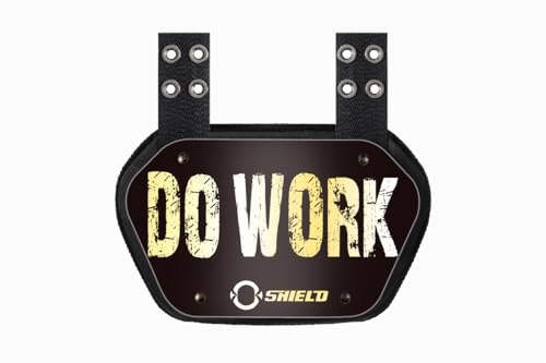 O Shield Placa trasera de fútbol para adultos, placa trasera de fútbol DO Work, estilo profesional, diseño ergonómico, color negro