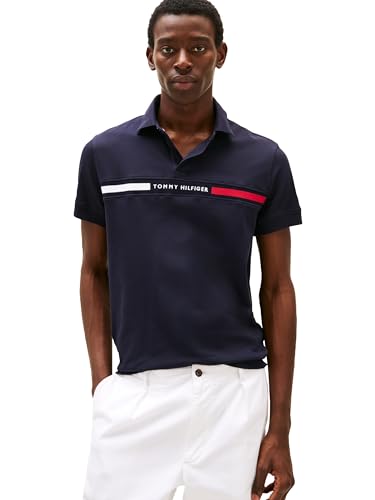 Image of Tommy Hilfiger Men's Short Sleeve Casual Polo Shirts in Regular Fit with Chest Logo Designs