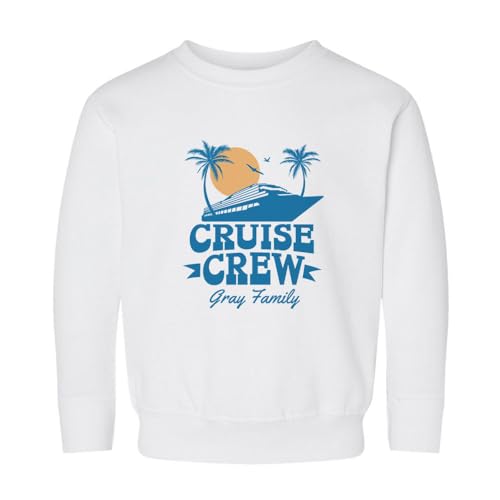 Cruise Crew Gray Family Kids Sweatshirt Toddler 4T White