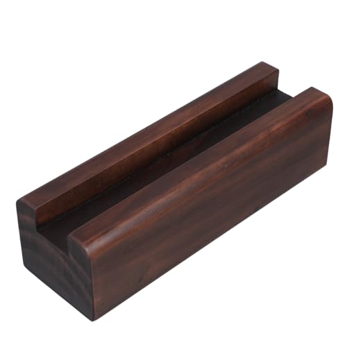 SOLUSTRE Base in Massello per da Pavimento Supporto Antiscivolo in Noce Scuro per Specchi e Cornici Sostegno Stabile per da e Cavalletto Design Moderno