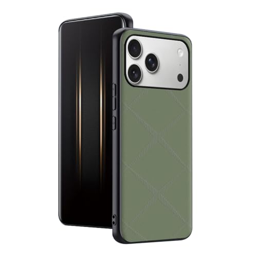 Étui fin en cuir pour iPhone 17 Pro Max anti-empreintes digitales et magnétique