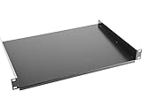 Lanberg bandeja fija ak-1008-b para armario rack de 19 1u 483x315mm hasta 20kg de carga negro