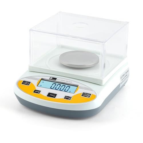 CGOLDENWALL Bilancia da laboratorio 0,001 g, bilancia analitica digitale per