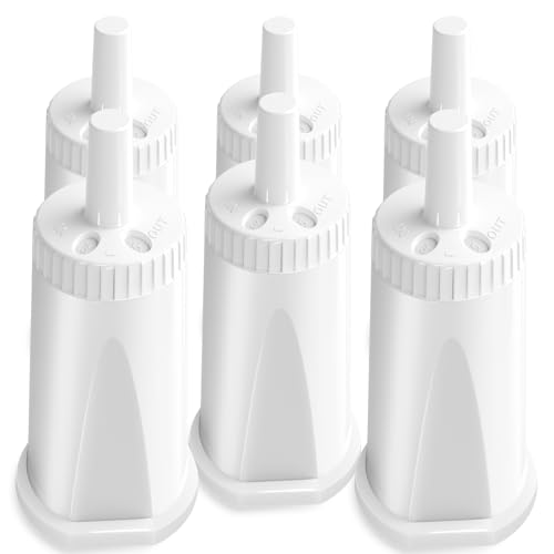 Lot de 6 Filtres à Eau Compatibles Sage,Rechange pour Machines à Café Pour Barista Express/Pro/Touch/Impress/SES876/SES878/SES880/SES990/BES878/BES880,pour une Meilleure Saveur Café