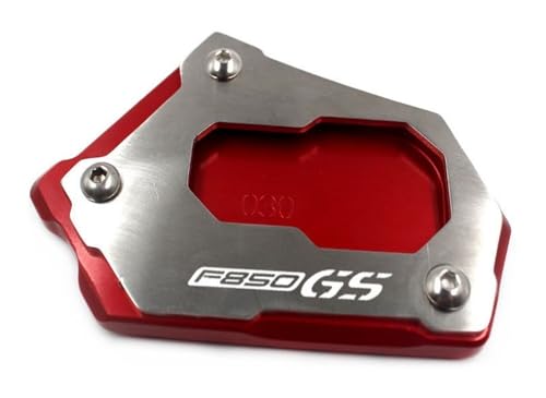 Plaque d'extension de béquille F850GS F750GS support moto rouge 2017-2023