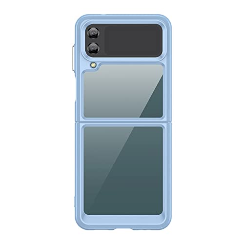 Coque Samsung Z Flip 4 acrylique pliante anti-goutte bleue protégeant votre smartphone
