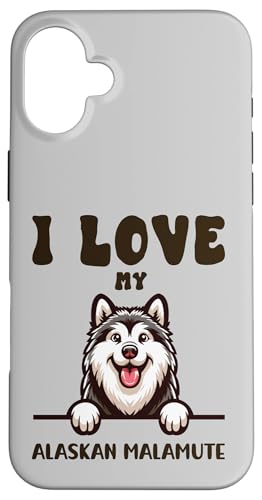 I Love My Alaskan Malamute 킢 X}zP[X iPhone 16 Plus p