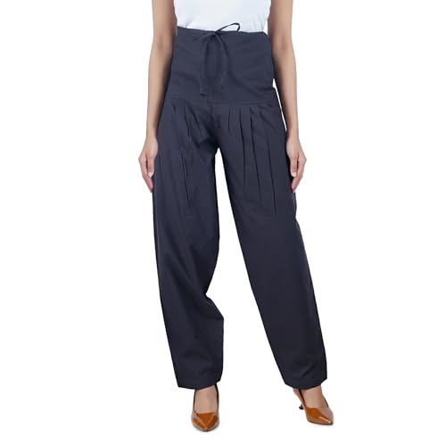 Image of Happy Bunny Salwar Pant for Women, Fine Cotton Ethnic Trousers with Drawstring Waist, Comfortable Daily, Office & Casual Wear Bottoms