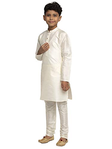 Image of KRAFT INDIA Boys Silk Kurta Churidar