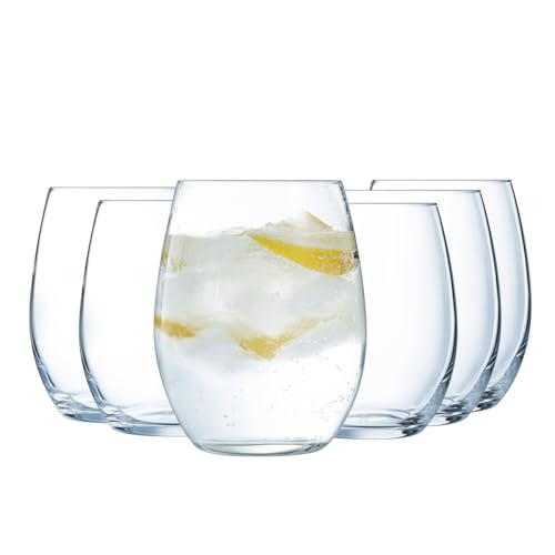 Chef & Sommelier Primary - Trinkgläser 35cl - 6 Stück - aus Krysta Kristallglas - für Wasser, Säfte und andere Softs - Glanz, Transparenz und hohe Widerstandsfähigkeit