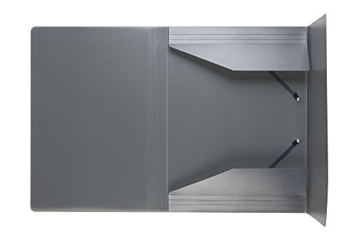 Idena 213309 - Sammelmappe mit Gummizug für DIN A4, aus Polypropylen, transluzent schwarz, 1 Stück