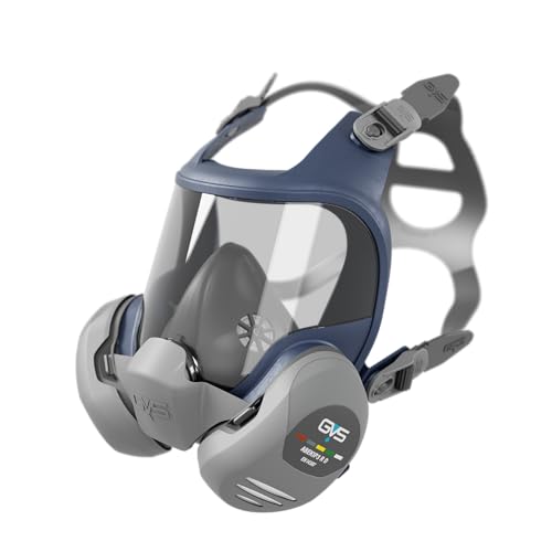 GVS Elipse Full Face Mask ABEK1P3, One Size, with Replaceable ABEK1P3 Filters Included, Grey