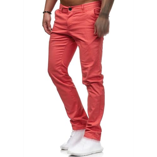 Mens 3-Piece Comfort Casual Solid Trousers Business Skinny Stretch Golf Pants Slim Fit Stretch Lightweight Pants2