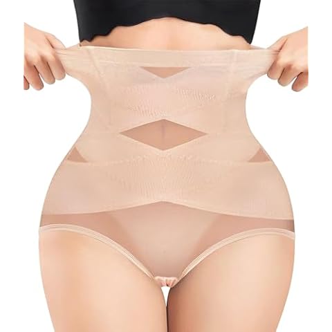 Bingrong High Waisted Tummy Control Knickers Cover