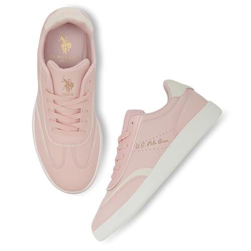 Image of U.S. Polo ASSN. Renata Off White Sneakers Shoes with Premium Upper