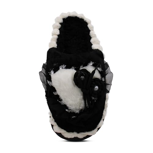 Image of VRITRAZ Women's Comfort Slip On Closed Toe Warm Winter with Cute Design print House Clog Indoor Slipper