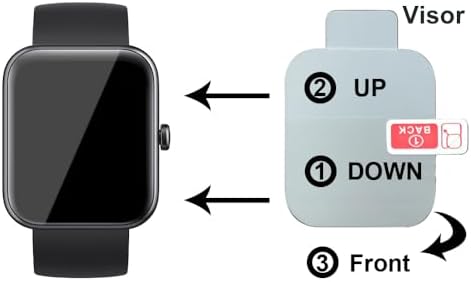 Soft Screen Protector Compatible with Butele H69 0.96 inches smart Watch for Kids, 6-pack, Full coverage, Bubble Self-healing