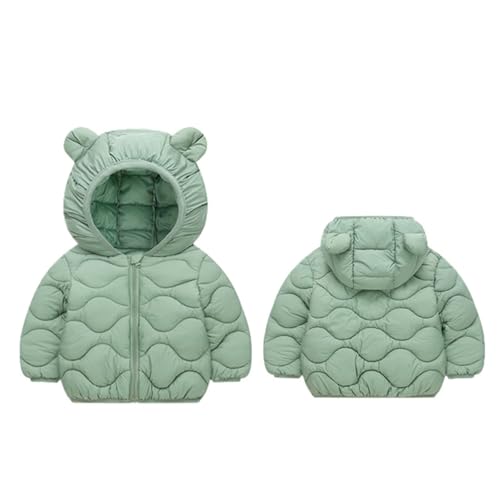 Winter Coats for Boys Girls Cute Bear Ears Full Zip Hooded Light Puffer Jacket Winter Comfortable Warm Down Jacket2
