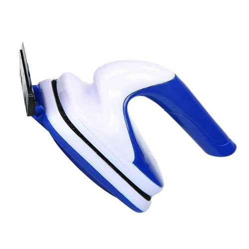 WANSUPYIN Aquarium Fish Tank Glass Scraper Cleaner Brush, Fish Tank Magnetic Cleaning Scrubber Tool with Handle