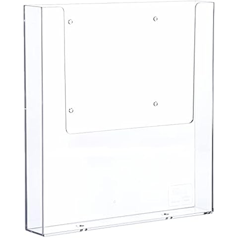 '"The Help Wall HELIT H2350202 Wall-Mounted Brochure Holder 1 x A4 Portrait Clear Cover