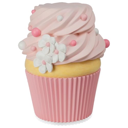 Food Stool Simulated Cupcake Chair - Resin Fun Decorative Furniture, Low Shoe Changing Stool, Pink Changing Seats for Hallway Office Lounge Dorm Room 14.5x15x16IN